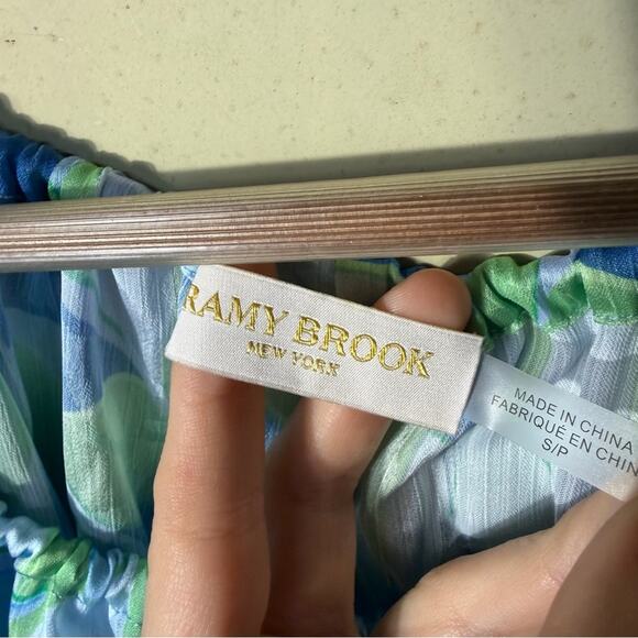 Ramy Brook Katie Blouse in Blue Quartz Size Small - Picture 8 of 9